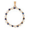 Pendentif Pendentif vintage en forme de cercle avec perles de culture et saphir 58 Facettes G13631