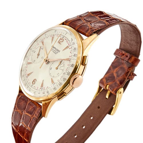 Montre Montre chronographe en or rose 58 Facettes 36314