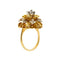 Bague 54 Bague fleur avec diamants 58 Facettes 34293