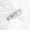 Bague Bague rivière en or blanc et diamants 58 Facettes