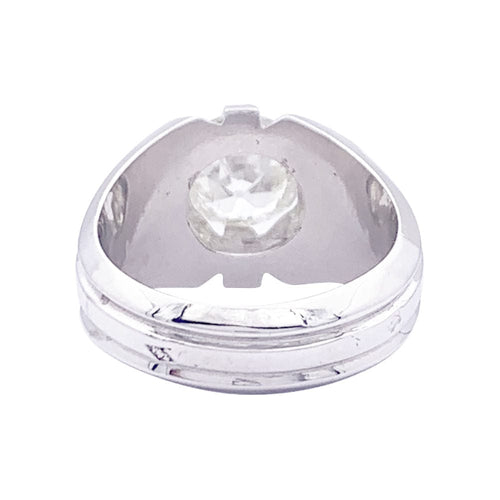 Bague 52 Bague de style Art Déco en or blanc, diamant. 58 Facettes 33667