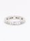 Bague 54 Alliance diamants baguette or blanc 58 Facettes 1163.13