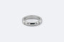 Bague Oro Bianco / 11 Alliance avec motif géométrique en or blanc 58 Facettes ANL41
