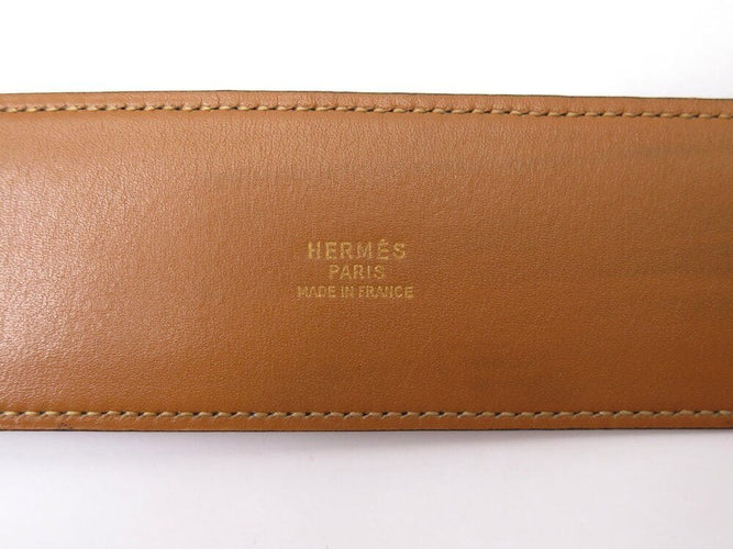 Collier ceinture HERMES medor collier de chien 70 cuir box bleu et metal dore 58 Facettes 266424