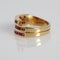Bague 54 bague en or avec rubis et diamants 58 Facettes D362474