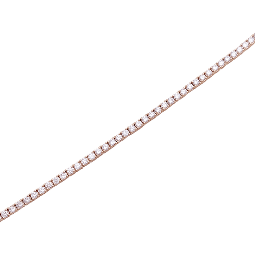 Bracelet Bracelet ligne tennis or rose, diamants. 58 Facettes 34169