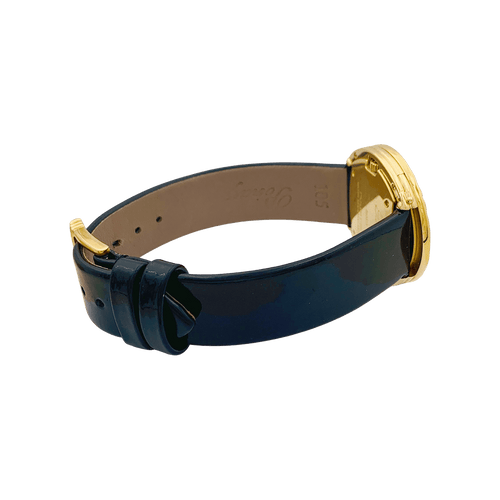 Montre Montre Poiray "Ma Seconde" acier, or, cuir, nacre, diamants. 58 Facettes 34313