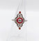 Bague 51 Bague marquise Art déco en platine, diamants taille ancienne et rubis synthétiques 58 Facettes A06548