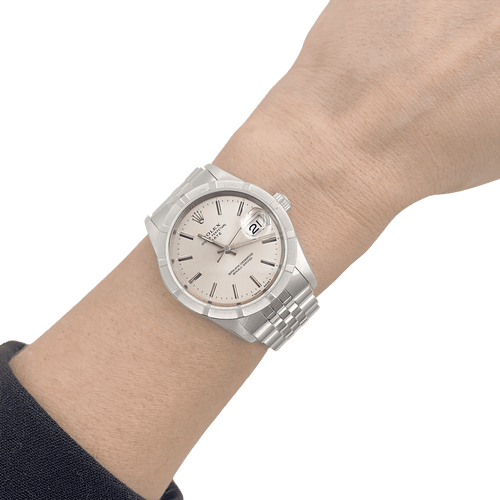 Montre Montre Rolex "Oyster Perpetual Date" acier. 58 Facettes 34259