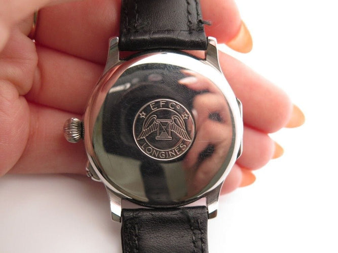 Montre vintage montre LONGINES lindbergh en acier 38mm automatique 58 Facettes 260293
