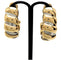 Bulgari Tubogas Gold Stainless Steel Hoop Earrings 58 Facettes