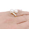Bague 51 Bague Mauboussin vintage perles, or jaune, diamants. 58 Facettes 33728