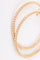 Boucles d'oreilles Créoles en diamants sur or jaune 58 Facettes 1