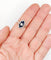 Bague 59.5 Bague marquise art deco or blanc 18k diamant et sapphires calibrés (circa 1930) 58 Facettes A05092