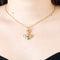 Pendentif FRED - Pendentif or jaune et gris, émeraude 58 Facettes SQU3266-2