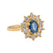 Bague 54 Bague Pompadour Or jaune Saphir 58 Facettes 3029098CN