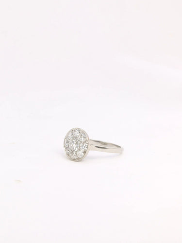 Bague 51.5 Bague Belle Époque platine diamants taille ancienne 58 Facettes J303