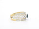 Bague 54 Bague exclusive en or sertie de diamants et d'une pierre précieuse 58 Facettes 2329