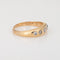 Bague Bague victorienne antique à 5 diamants en or jaune 14 carats, taille 8,5, taille ancienne 58 Facettes G13948