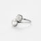 Bague 50.5 Bague Toi et Moi Diamant Perle 58 Facettes