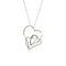 Collier avec coeurs et diamants