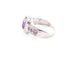 Bague 55 bague MATY or blanc amethyste et diamants 58 Facettes 259030