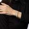 Bracelet Bracelet jonc victorien en or jaune avec opale et diamants 58 Facettes G13988
