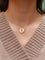 Pendentif AUGIS - Médaille amour ronde or jaune diamant rubis 58 Facettes J507