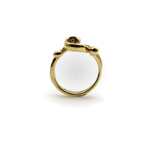 Bague 53.5 Bague spirale Origen en or et diamants Carrera y Carrera 58 Facettes A1002N