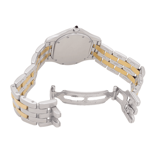 Montre Montre Cartier "Panthère Cougar" en or jaune et acier. 58 Facettes 34090