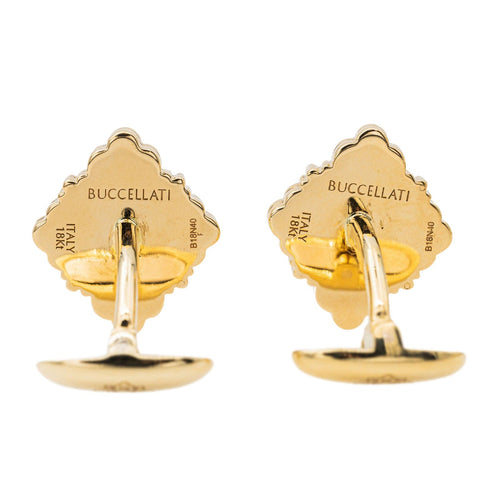 Boutons de manchette Buccellati Boutons de manchette Or jaune Nacre 58 Facettes 3429440CN