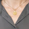 Pendentif AUGIS - Médaille religieuse or jaune, Jésus et saint Jean Baptiste 58 Facettes CHOL09262