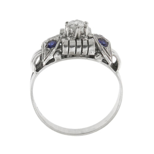 Bague Bague avec saphirs et diamants 58 Facettes 30533