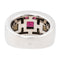 Bague 52 Bague Or blanc Grenat 58 Facettes 3007893RV