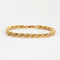 Bracelet Gourmette maille alternée or jaune et blanc 58 Facettes LP671