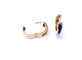 Boucles d'oreilles Créoles or jaune et saphir 58 Facettes Creol.Saph.1693