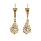 Boucles d'oreilles Boucles d'oreilles dormeuses Art Déco diamants or deux tons 58 Facettes