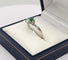 Bague 49 Bague Vous et Moi Emeraude et diamant 58 Facettes