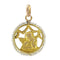 Pendentif Médaille ange en or et perles fines 58 Facettes 13-231B