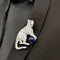 Broche Broche Cartier "Nefertari Panthère" platine, diamants, pierres de couleur, émail. 58 Facettes 33672