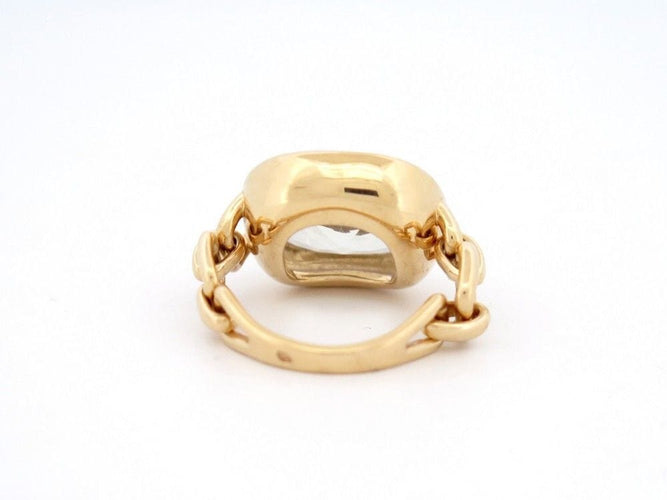 Bague 51 bague POIRAY indrani en or jaune prasiolite 58 Facettes 259580