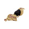 Broche Broche G.NARDI, "Moretto", or jaune, rubis, ébène. 58 Facettes 34878