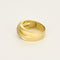 Bague jonc or jaune et diamants