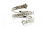 Bague 55 Bague spirale en or blanc 18 carats et diamants 58 Facettes