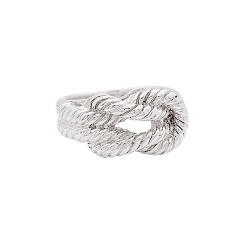 Bague 53 Bague HERMÈS, "Audierne" en argent. 58 Facettes 34581