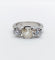 Bague 55 Bague jonc Art déco en platine et diamants (1,30 ct + 0,90 ct) 58 Facettes A06671