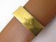Collier ceinture HERMES medor collier de chien 70 cuir box bleu et metal dore 58 Facettes 266424