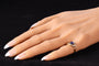 Bague 47 Bague de luxe vintage CARTIER avec saphir et diamants 58 Facettes 17342-0256