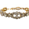 Bracelet Bracelet design Art Déco en or jaune et platine avec diamants 58 Facettes Q315B
