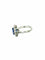 Bague 55 Bague Or Blanc 14K Tanzanite et Diamants 58 Facettes